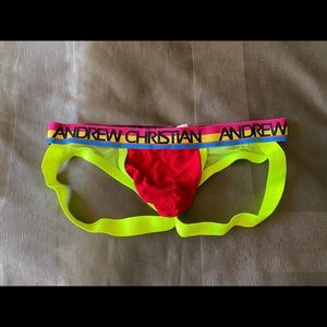 COPY - Mens medium sexy mesh Andrew Christian jockstrap
